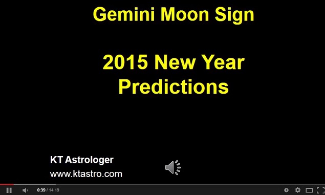 2015 New Year Astrology Predictions For Midhuna Rasi Gemini Moon Sign by KT Astrologer