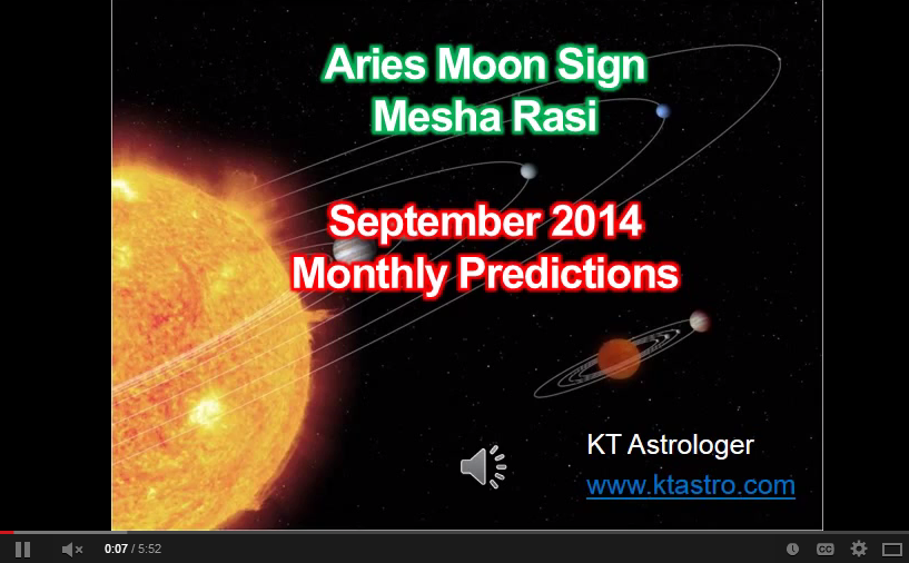 September 2014 Monthly Rasi Palan Astrology Predictions For Mesha Rasi